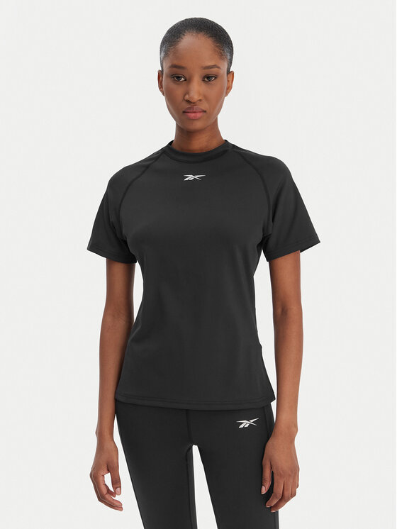 Reebok Reebok Funkční tričko RK25605CCW Černá Slim Fit