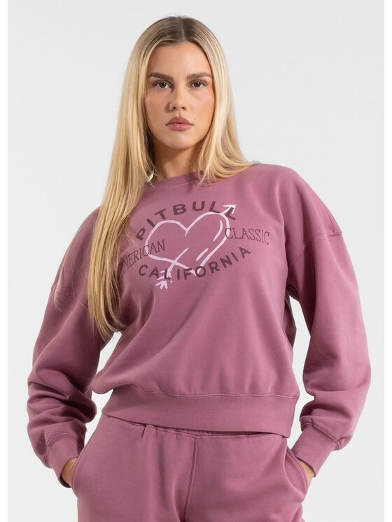 PITBULL PITBULL Bluza MANZANITA HEART Różowy Regular Fit