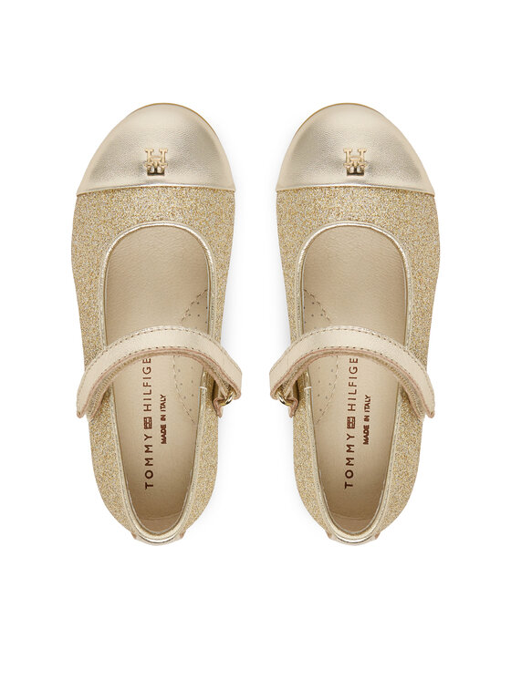 Tommy Hilfiger Tommy Hilfiger Baleriny T1A3-34413-0454 S Złoty