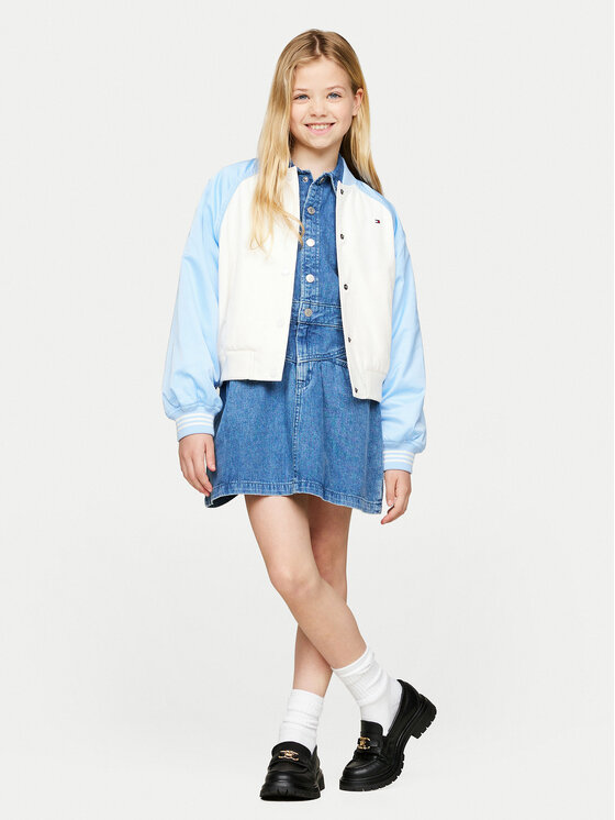 Tommy Hilfiger Tommy Hilfiger Kurtka bomber Varsity KG0KG08054 Niebieski Regular Fit