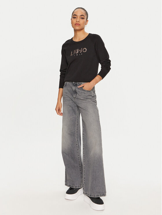 Liu Jo Sport Liu Jo Sport Пуловер TF4286 MS63L Черен Regular Fit