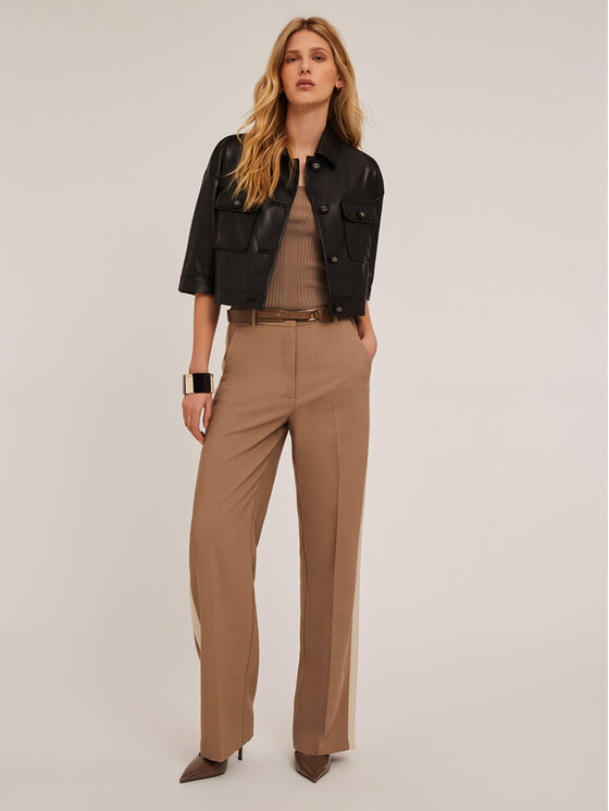 Motivi Motivi Giacca in similpelle R306W000122N033 Nero Regular Fit