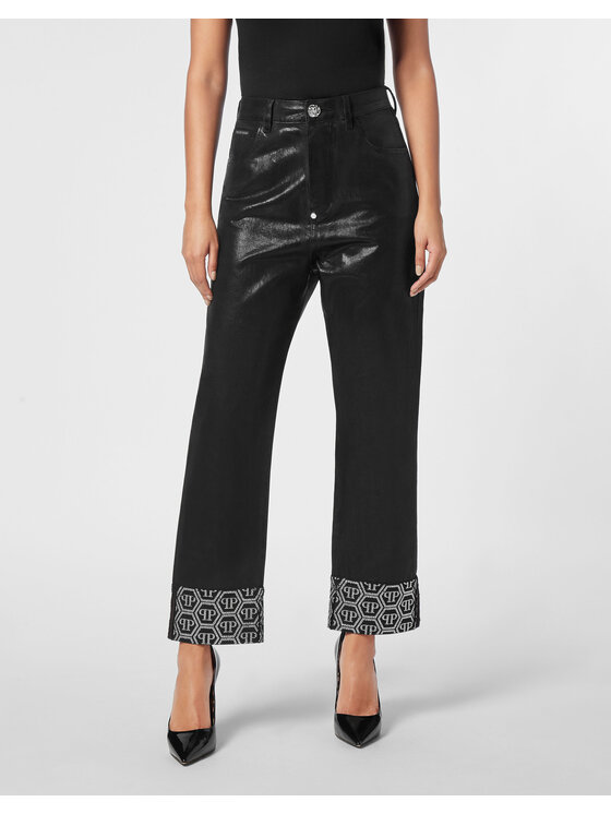 PHILIPP PLEIN PHILIPP PLEIN Džínsy 19697 Čierna Loose Fit