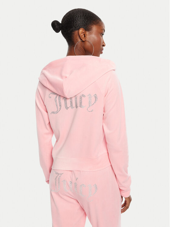 Juicy Couture Juicy Couture Majica dugih rukava Madison JCWA122001 Ružičasta Slim Fit