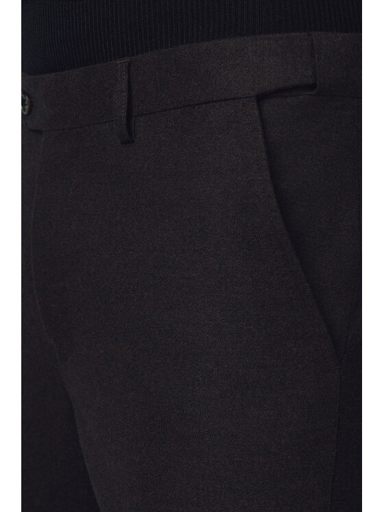 Lancerto Lancerto Spodnie materiałowe Gennaro SP131225000002 Brązowy Slim Fit
