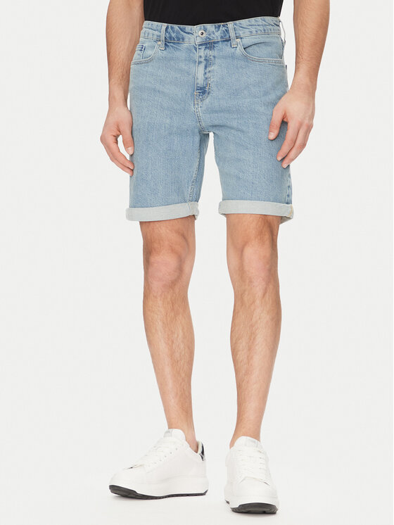 Karl Lagerfeld Jeans Karl Lagerfeld Jeans Pantaloni scurți de blugi A2M10129 Albastru Slim Fit