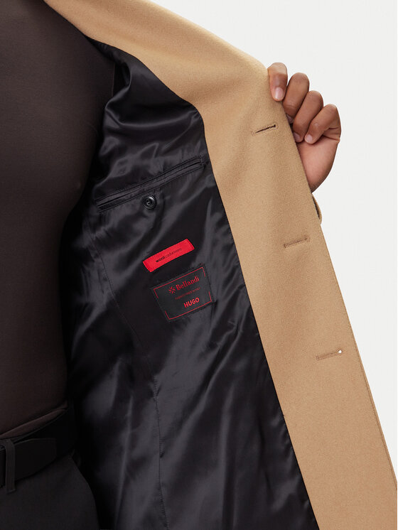 HUGO HUGO Vuneni kaput Migor2541 50546528 Bež Slim Fit