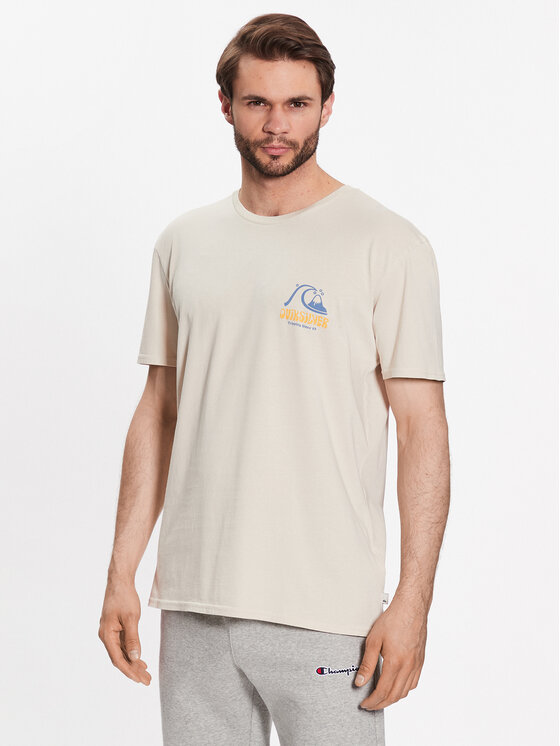 Quiksilver Quiksilver Marškinėliai Arts In Palm EQYZT07249 Smėlio Regular Fit