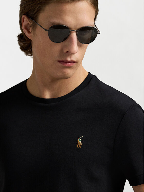 Polo Ralph Lauren Polo Ralph Lauren Тишърт 710740727 Черен Slim Fit