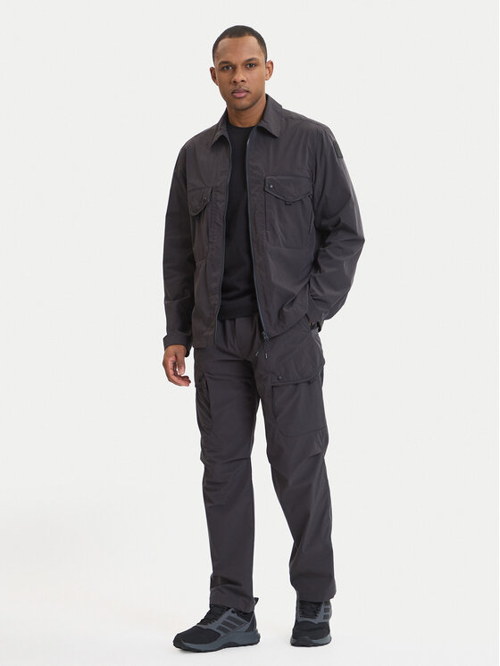 Parajumpers Parajumpers Πουκαμισοτζάκετ Elgin 26SMPMOSTU02 Γκρι Regular Fit