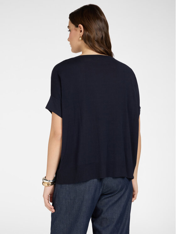 Elena Mirò Elena Mirò Sweter M549E001930N034 Niebieski Boxy Fit