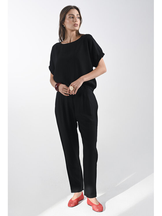 Femestage Femestage Dámské kalhoty Femestage AB BASE TRU2060-020 Černá Regular Fit