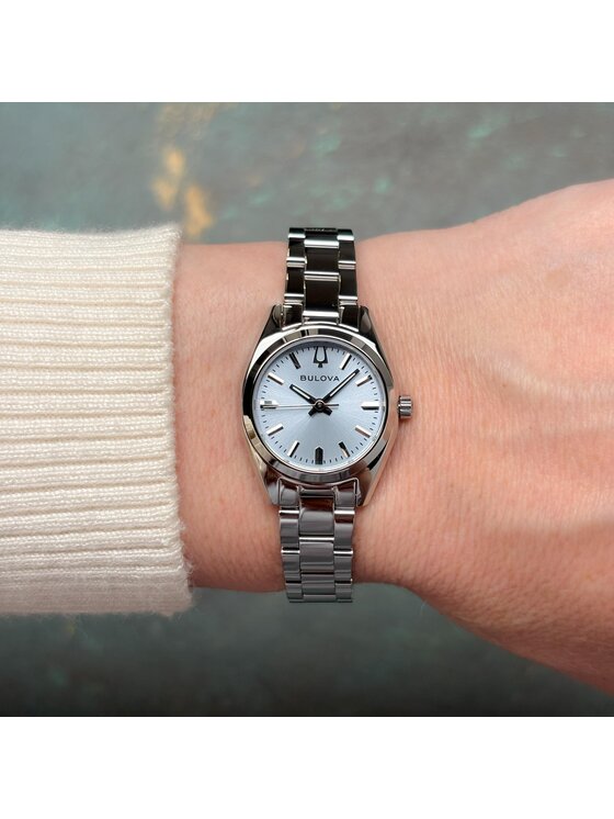 Bulova Bulova Zegarek 96L345 Srebrny