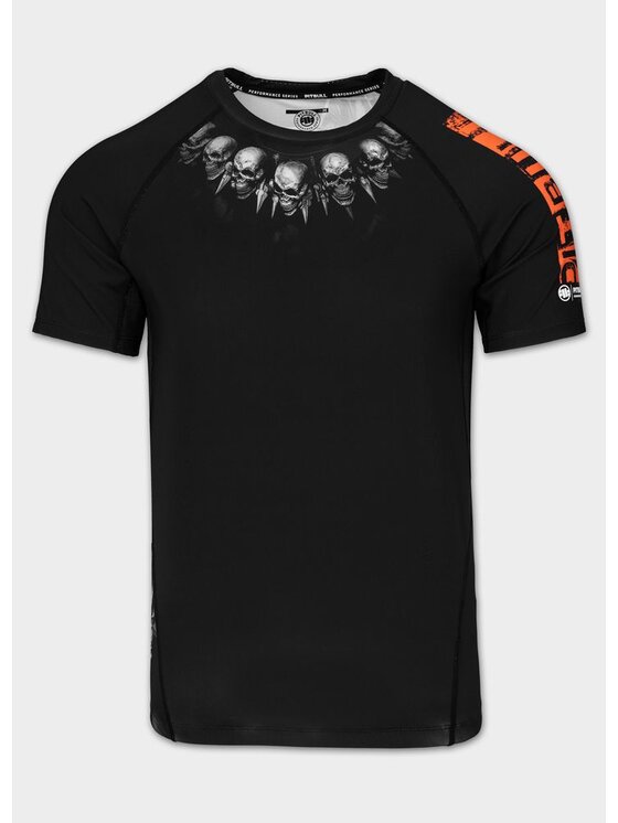 PITBULL PITBULL Koszulka techniczna BLACKY Czarny Regular Fit