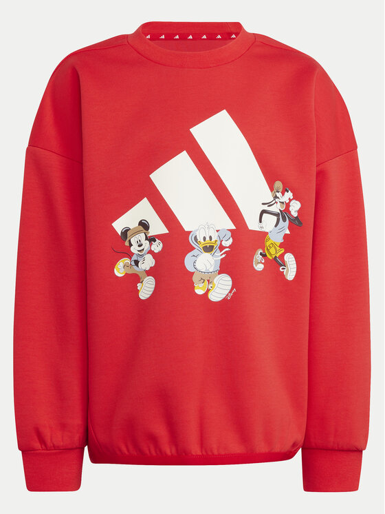 adidas adidas Світшот Disney Mickey Mouse JF3640 Червоний Loose Fit