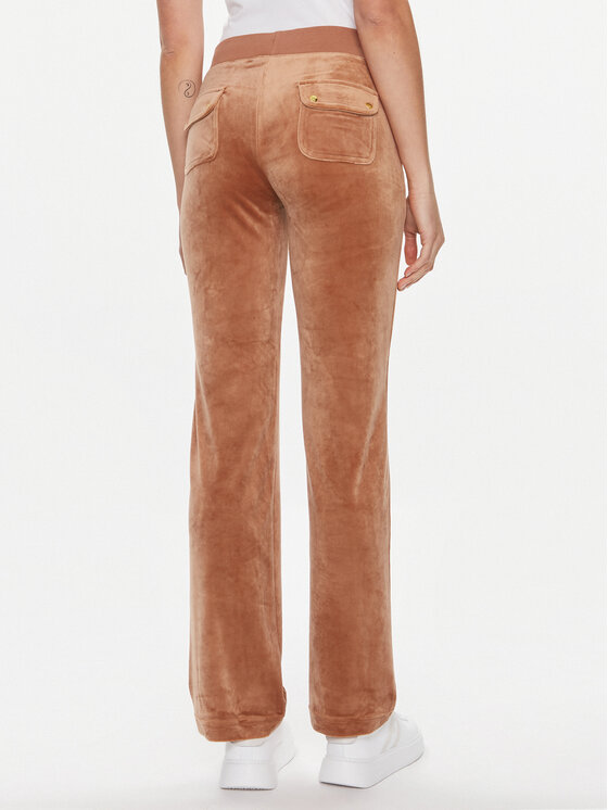 Juicy Couture Juicy Couture Spodnie dresowe Del Ray JCAP180G Brązowy Regular Fit
