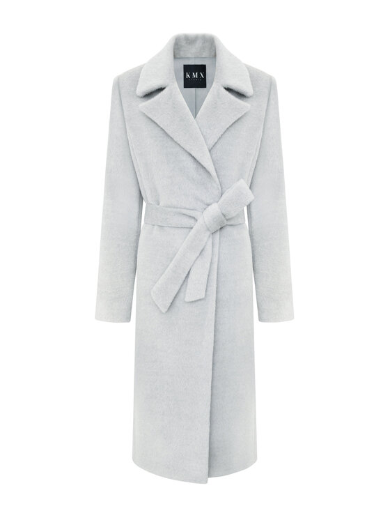 KMX Studio KMX Studio Płaszcz zimowy 186570017 Szary Straight Fit