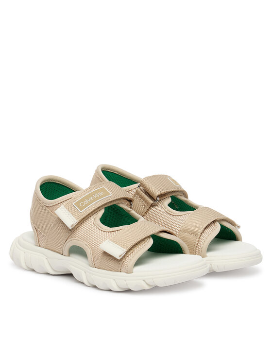 Calvin Klein Calvin Klein Sandále Velcro Sandal V1B2-83321-1564 Béžová