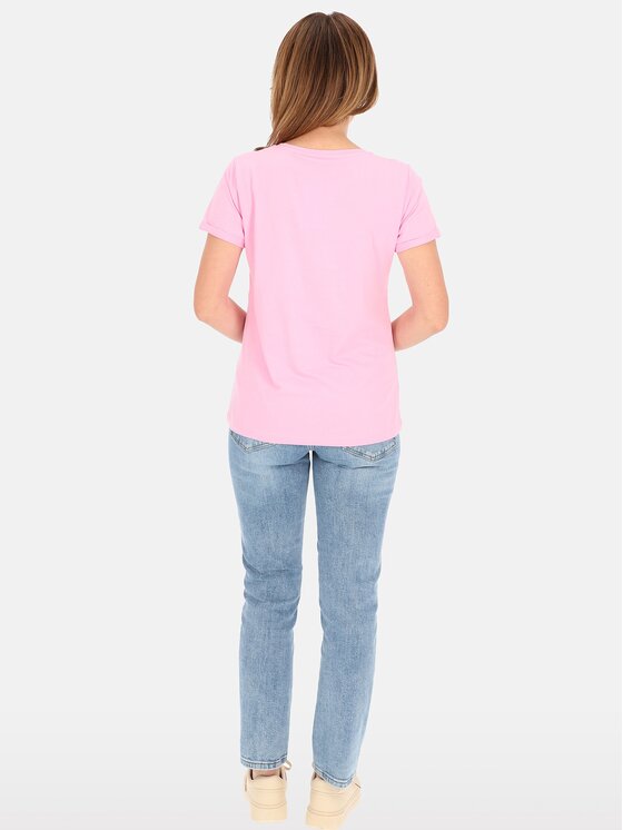 Perso Perso T-Shirt TCE245036F Różowy Regular Fit