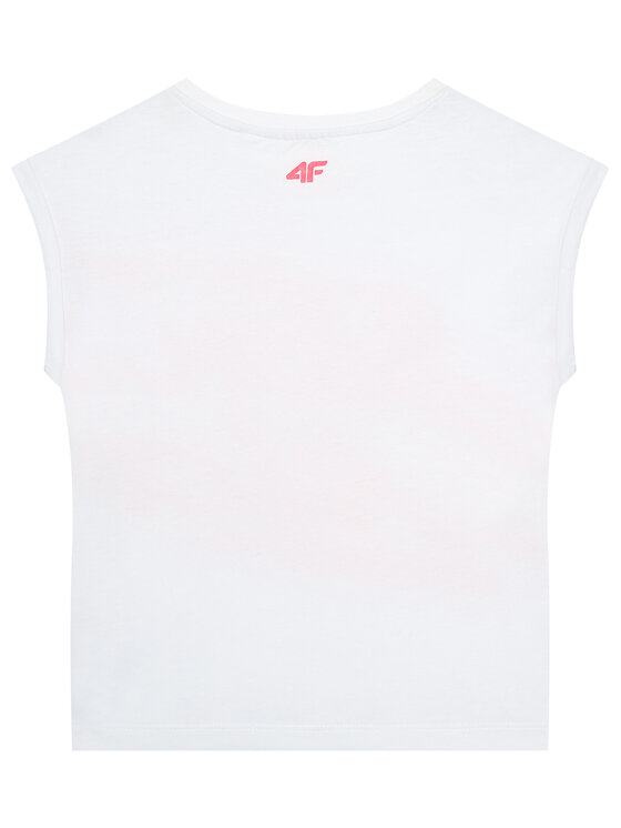 4F 4F T-shirt HJL21-JTSD009 Bijela Regular Fit