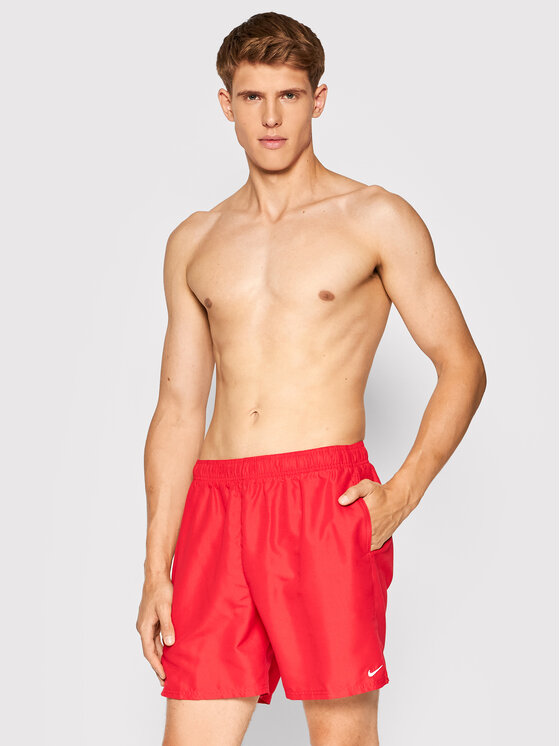 Nike Nike Szorty kąpielowe Essential Volley NESSA559 Czerwony Regular Fit