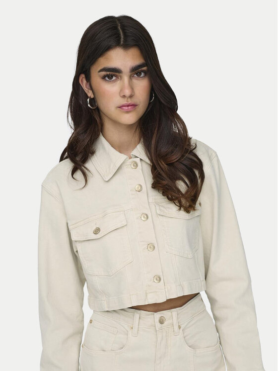 ONLY ONLY Teksajakk Heather 15311007 Beež Regular Fit