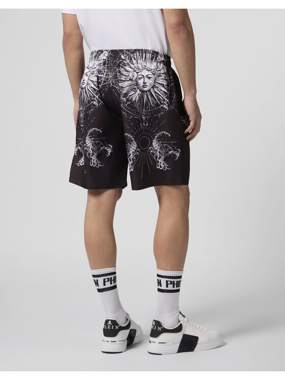 PHILIPP PLEIN PHILIPP PLEIN Szorty sportowe 29860 Czarny Jogger Fit