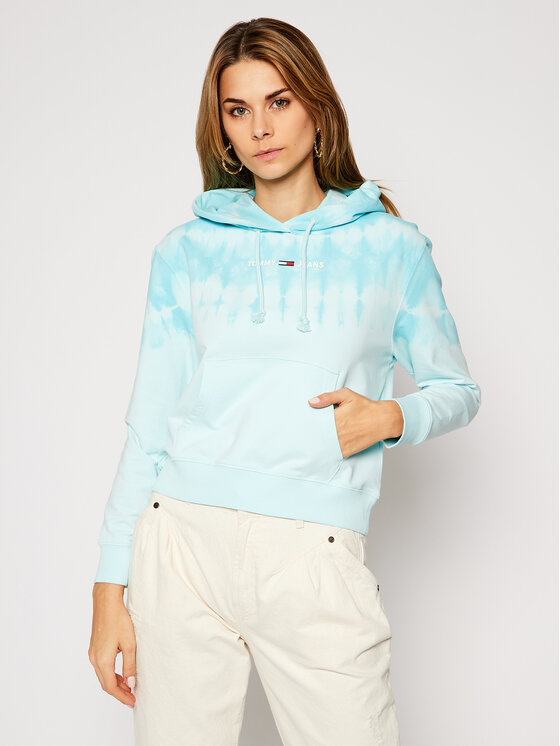 Tommy Jeans Džemperis Summer Tie Dye DW0DW08550 Mėlyna Relaxed Fit •  Modivo.lt