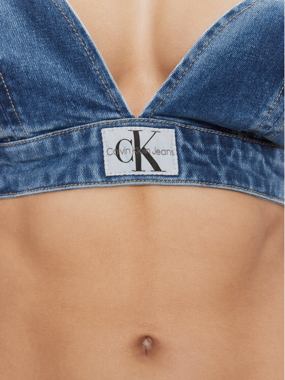 Calvin Klein Jeans Calvin Klein Jeans Top J20J222475 Modrá Slim Fit