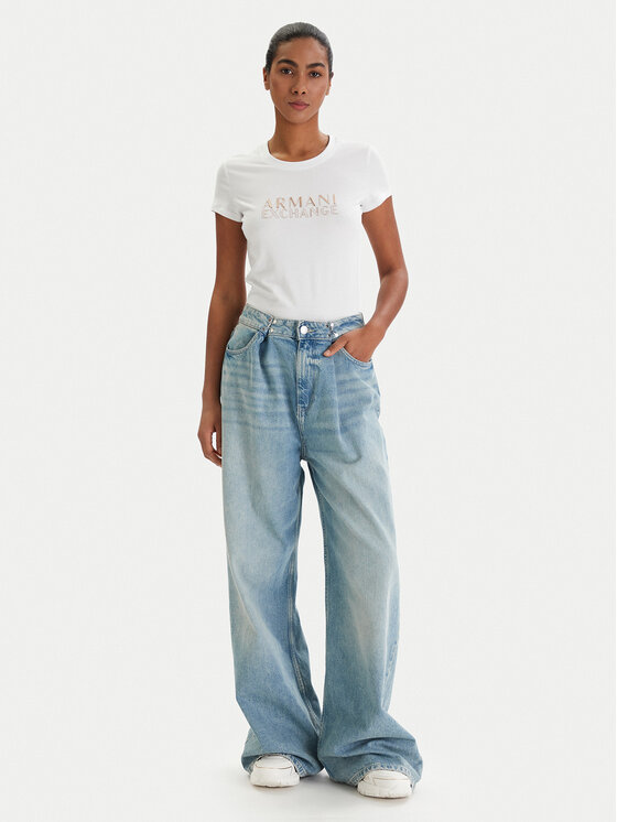 Armani Exchange Armani Exchange T-shirt XW001837 AF16294 U0002 Bijela Slim Fit