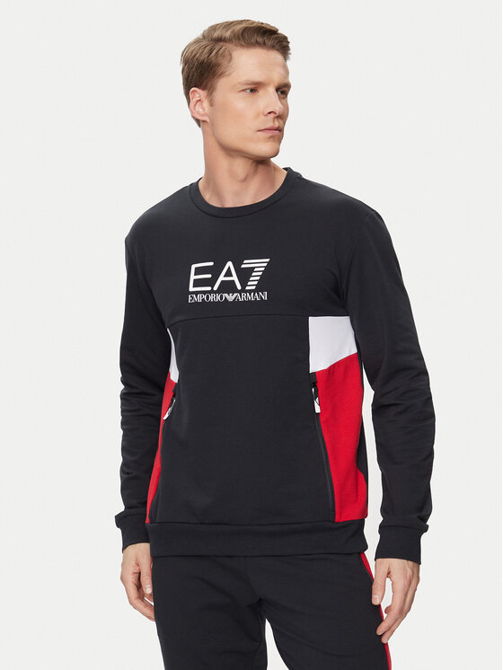 EA7 Emporio Armani EA7 Emporio Armani Mikina 3DPM14 PJLIZ 1578 Tmavomodrá Regular Fit