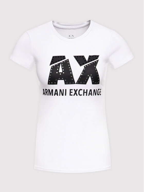Armani Exchange Armani Exchange T-shirt 8NYT86 Y8C7Z 1000 Bianco Slim Fit