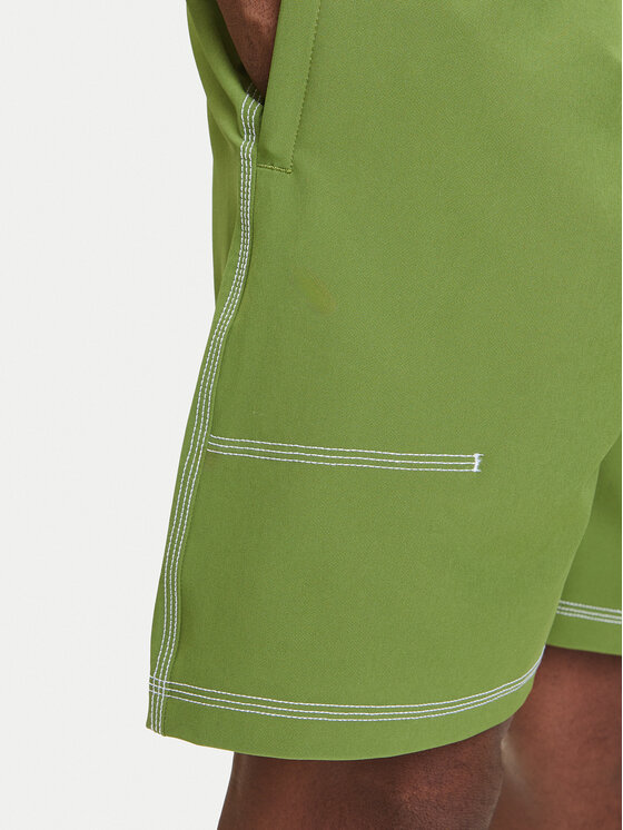 adidas adidas Szorty sportowe Trefoil Essentials KA8540 Zielony Loose Fit