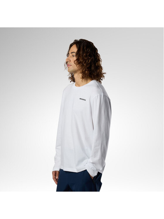 Rossignol Rossignol Longsleeve M Long Sleeve Tee Biały Regular Fit