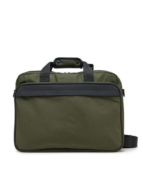Tommy Hilfiger Taška na laptop Th Repreve Computer Bag AM0AM13186 Kaki
