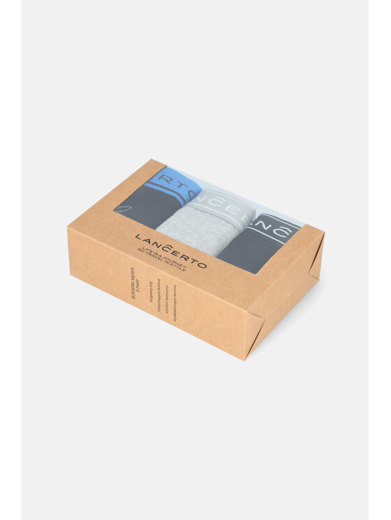 Lancerto Lancerto Komplet 3 par bokserek NBI073122000042 Kolorowy