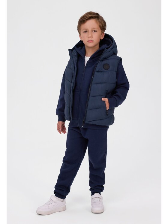minoti minoti Kamizelka 33GILET504 Granatowy Regular Fit