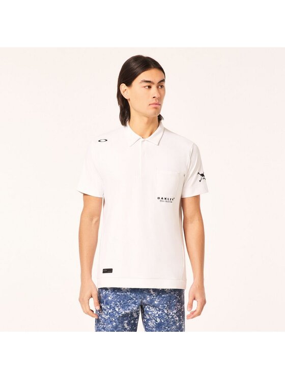 Oakley Oakley T-Shirt FOA406425 Biały Regular Fit