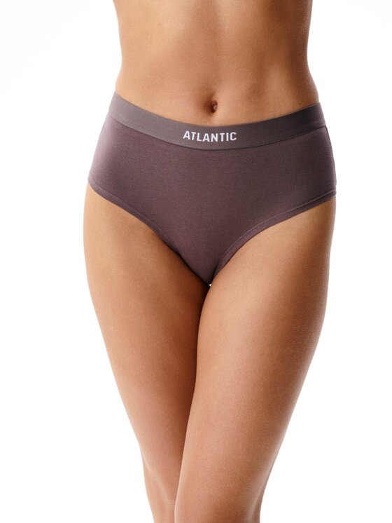 Atlantic Atlantic Figi klasyczne z wysokim stanem outside elastic Brązowy