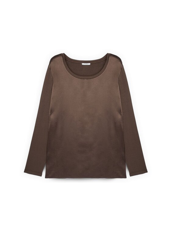 Fiorella Rubino Fiorella Rubino T-shirt G248L008560N022 Marrone Regular Fit