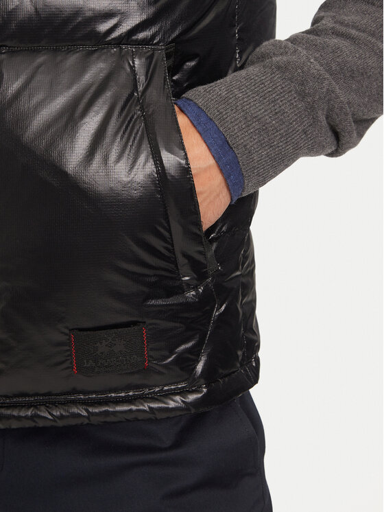 La Martina La Martina Vestă ZMO007 PA078 Negru Regular Fit