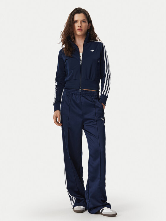 adidas adidas Pantaloni trening Satin Sst Loose Trackpant KS7339 Bleumarin Relaxed Fit