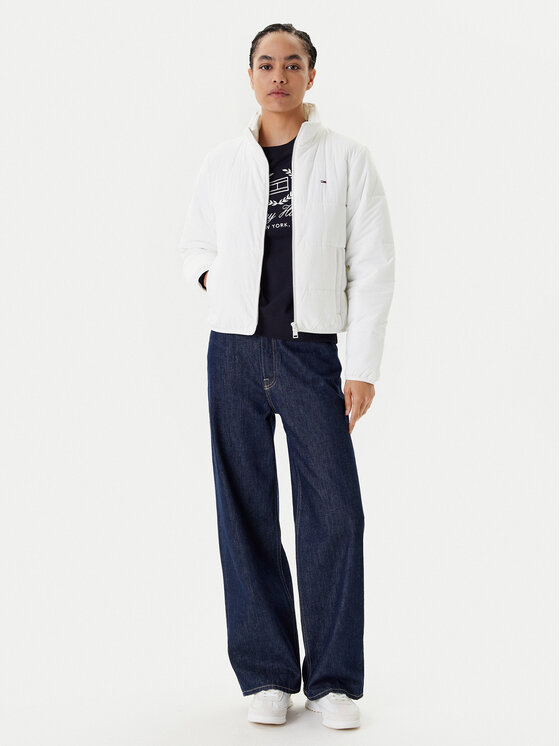 Tommy Jeans Tommy Jeans Prechodná bunda DW0DW20958 Biela Regular Fit
