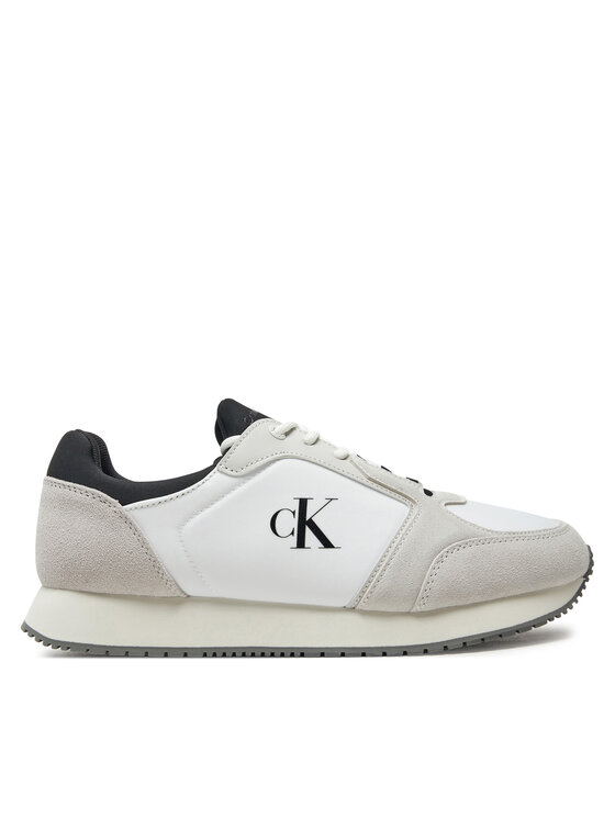 Calvin Klein Jeans Calvin Klein Jeans Sneakersy Retro Sock Runner Mg Wmm YM0YM01152 Bílá