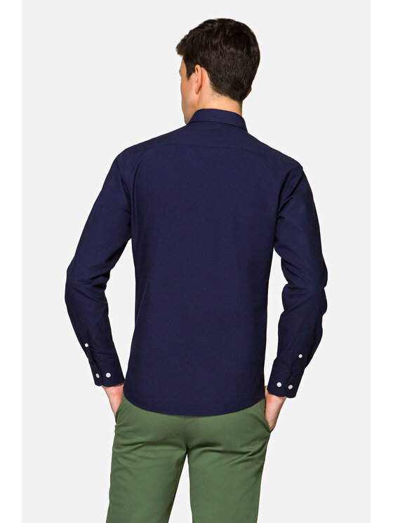Lancerto Lancerto Koszula Louise KO073121000012 Granatowy Slim Fit