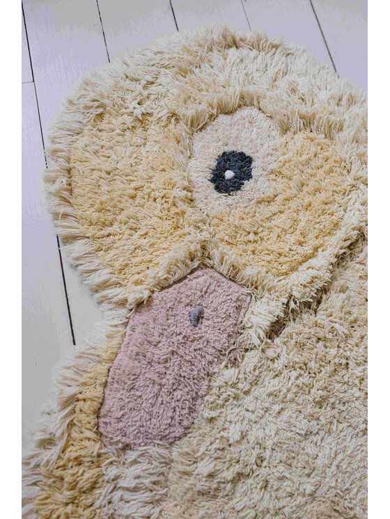 Lorena Canals Lorena Canals Dywan dziecięcy Dywan bawełniany Kaczuszka Animal Rugs Żółty