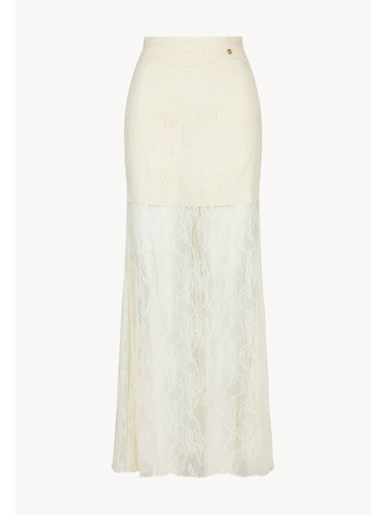 BIZUU BIZUU Spódnica maxi FLACE Biały Standard Fit