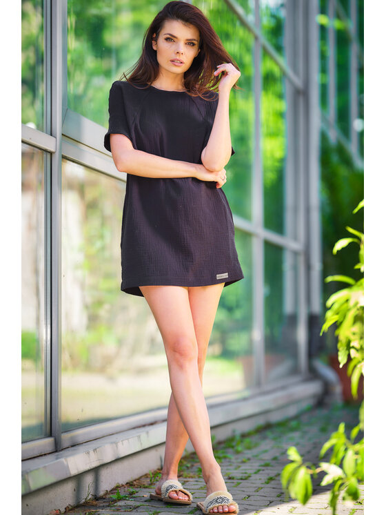 Infinite You Infinite You Sukienka M259 Czarny Basic Fit