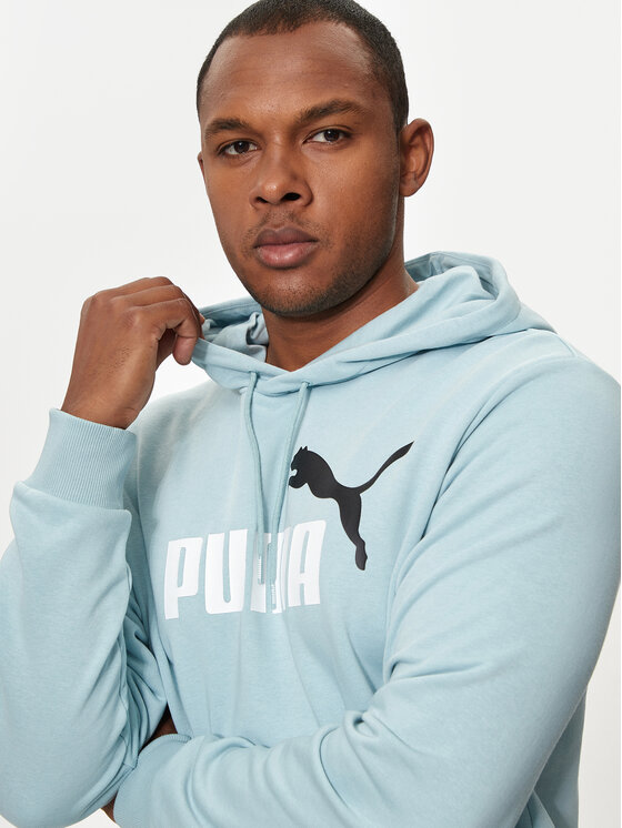 Puma Felpa Ess Col Big Logo 586765 Blu Regular Fit