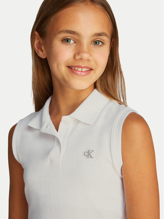 Calvin Klein Jeans Calvin Klein Jeans Igapäevane kleit IG0IG02914 Valge Regular Fit